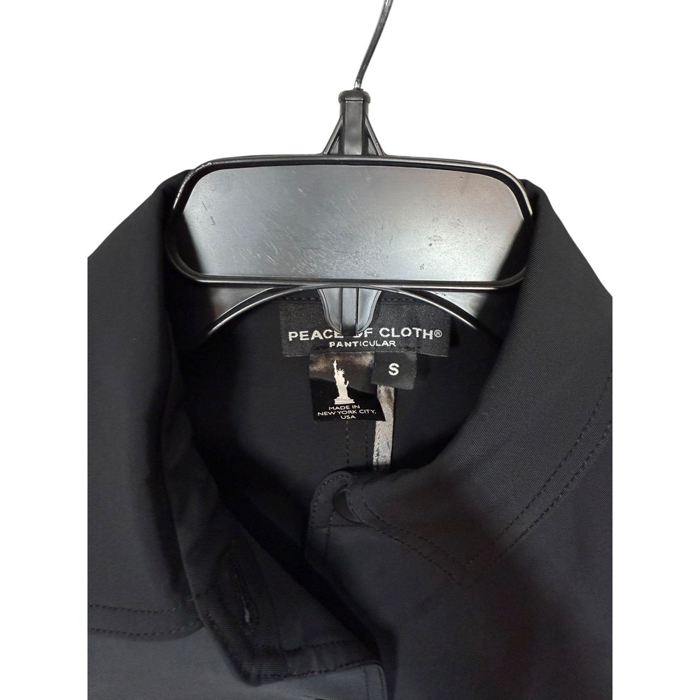 Peace of Cloth Womens Black Panticular Kate Button Up Shirt Jacket Size Small - Picture 4 of 9